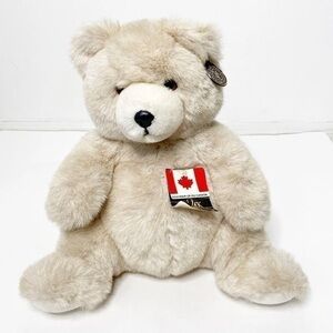 24k 1991 Special Effects Polar Puff 12” Souvenir Of Canada Bear Toy With Tags